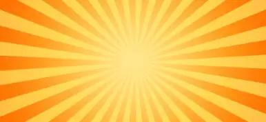 large yellow and orange image of the hot summer sun beating down
